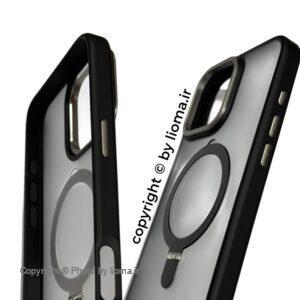 104 لیوما کاور مگ سیف Berlia مدل Bracket همراه با استند مناسب برای Iphone 16 Pro Max